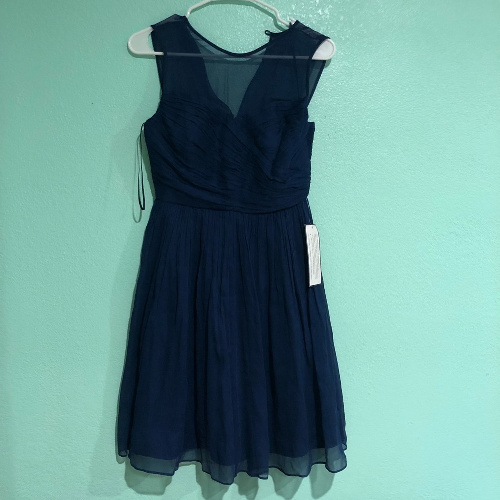 J Crew Navy Blue Bridesmaid Dress
